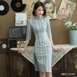 复古又时髦的旗袍,三四十岁女人穿上,惊艳时光风情万种
