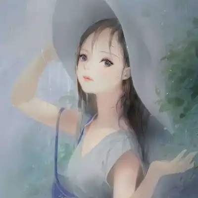 唐崎夜雨二次元手绘唯美插画自卡通动漫头像我要个性网
