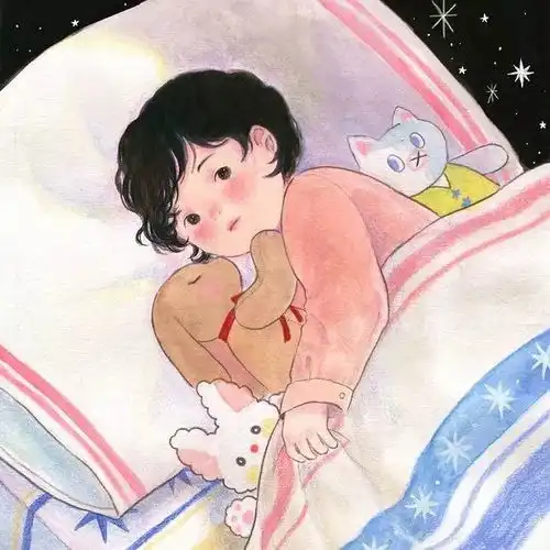韩国插画师yoovora童真软萌治愈系插画作品
