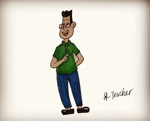 简笔画小头爸爸
