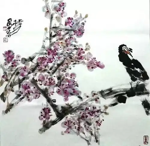 笔墨诗化的自然杜未先生的花鸟画
