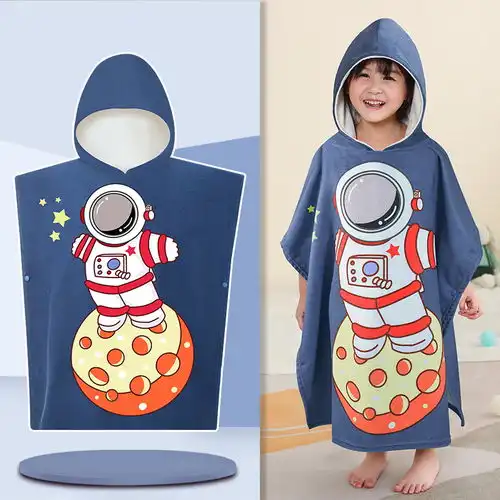 cookss儿童浴巾婴儿浴袍宝宝带帽斗篷浴袍新生儿超软吸水婴儿毛巾
