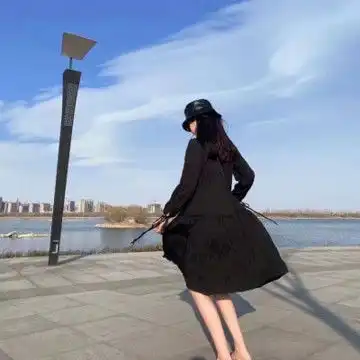 夜晚街拍韩范女生头像
