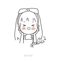 简画小女孩头像图片可爱微信头像图片大全
