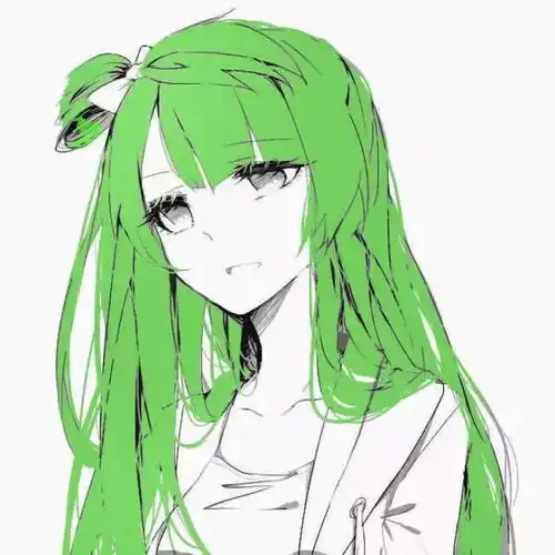 绿色系头像情人节单身狗最后的倔强

