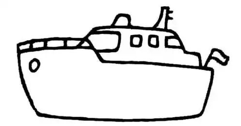 如何画小船简笔画图片教程2张
