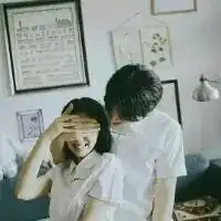 校园校服情侣头像两人两张微信头像图片大全
