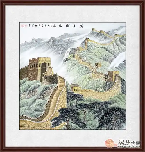 进门玄关挂什么画竖幅山水画招财旺运
