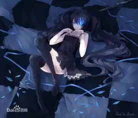 求穿黑衣服的动漫美少女图片
