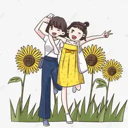 卡通手绘闺蜜出行旅行插画素材图片免费下载千库网
