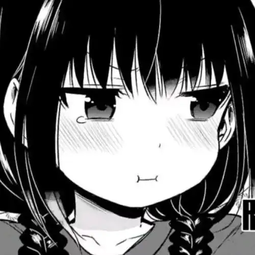 动漫头像黑白漫画风的可爱女头
