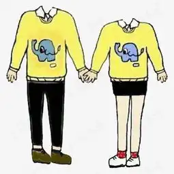 情侣卡通身子素材图片免费下载高清png千库网图片编号8997607
