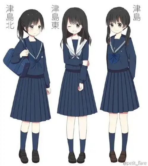 jk动漫制服的画法
