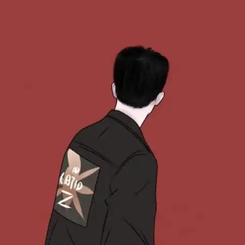 红底情侣头像一男一女动漫快手专用清晰头像尺寸480x480图
