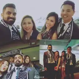 风情万种澳洲女球迷胸战中超
