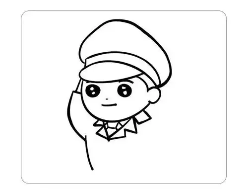 超多的警察叔叔简笔画,亲子好帮手,为孩子收藏吧
