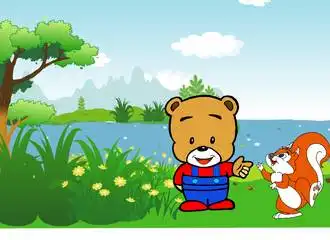 学生习作爱心伞心中的小熊
