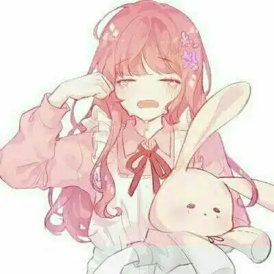 伤感动漫头像女生哭泣绝望心碎二次元qq头像,卡通头像图片
