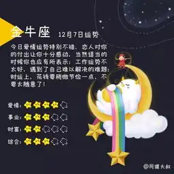 12月7日十二星座运势分析
