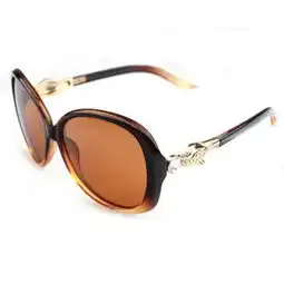 爆款热销抗uv偏光太阳镜紫外线防晒女士时尚豹头太阳眼镜批发
