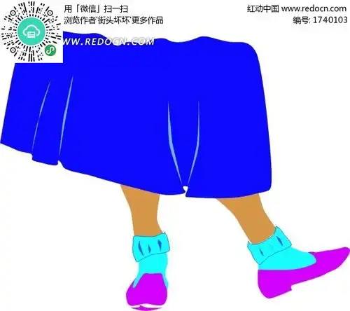 脚上的紫色平底鞋插画其他素材免费下载编号1740103红动网

