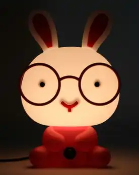 h3粉色戴眼镜兔子台灯怎么样,好不好
