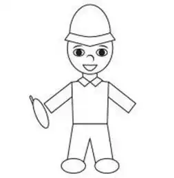 幼儿园人物简笔画教案警察
