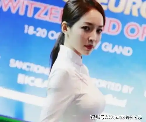 潘晓婷师妹凭颜值走红身材相貌不输潘晓婷最美台球单身女裁判
