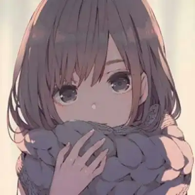 动漫二次元头像女呆萌少女粉色系动漫头像
