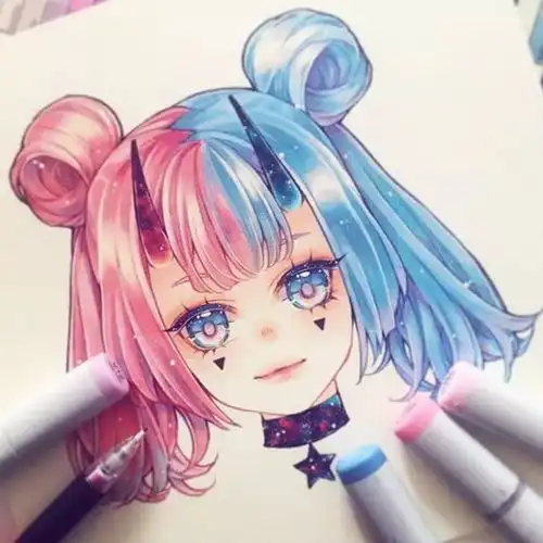 95后画师笔下12星座马克笔手绘,最可爱的居然是金牛座
