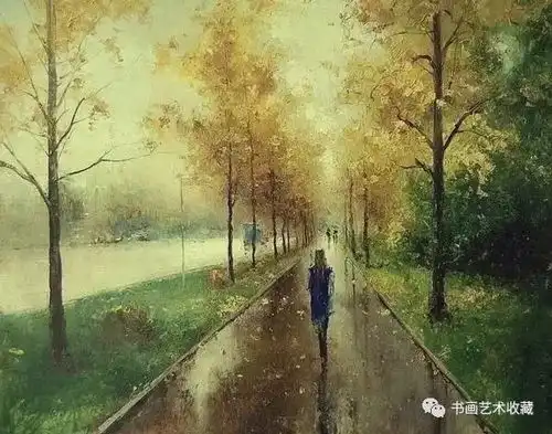 俄罗斯绘画寂静的风景
