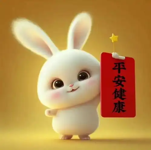 2023新年版小兔子可爱头像送给你
