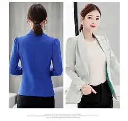 bs新款西装外套女2018秋冬新款小西装女修身气质休闲外套
