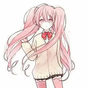 长发女生动漫头像
