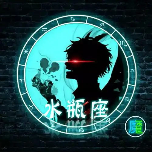 十二星座恶魔头像,火爆全网的恶魔荧光版12星座男女头都有
