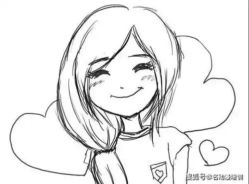 动漫人物铅笔画作品
