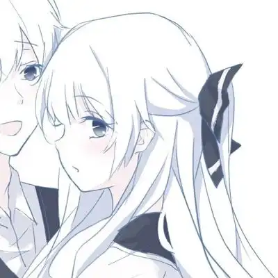 情侣头像甜美动漫
