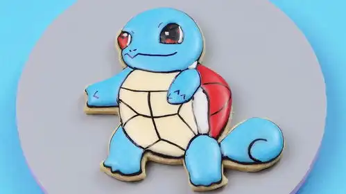 巧克力创意装饰宝可梦杰尼龟
