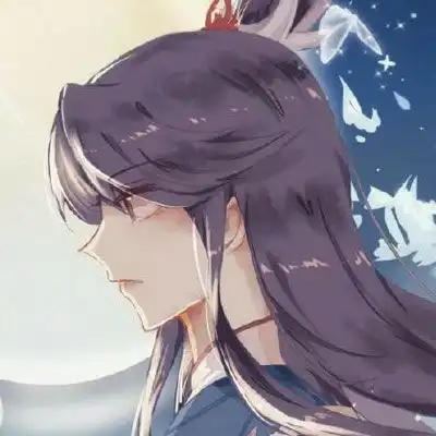 古风情侣头像一男一女嫁衣红衣一对两人用
