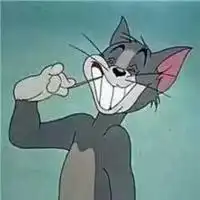 汤姆猫搞怪微信头像鱼和熊掌我都要
