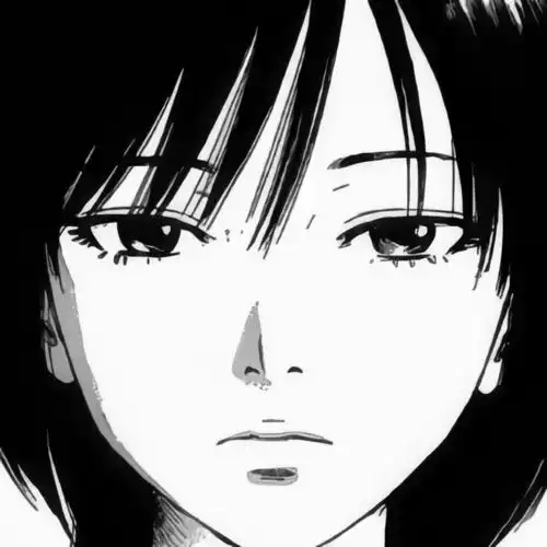 黑白动漫女生头像,请签收
