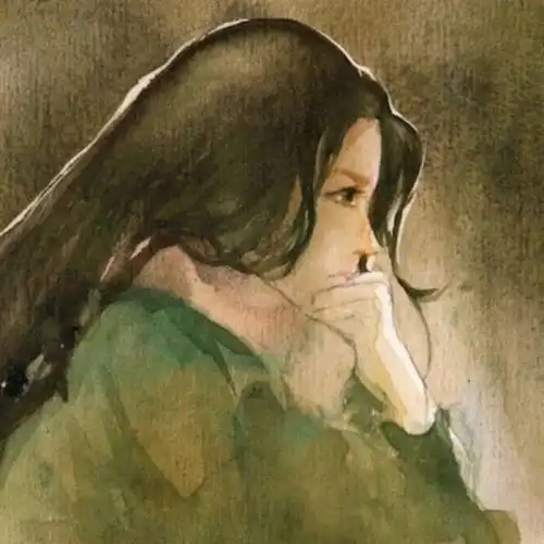 晚安插画美图心语句子对自己好一点,因为没人会把你当全世界
