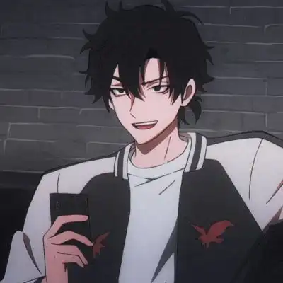 黑色ins男头人设只是动漫里的主卡通动漫头像我要个性网
