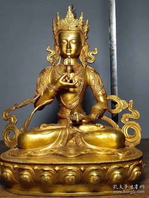 铜鎏金佛像金刚萨埵藏佛一尊
