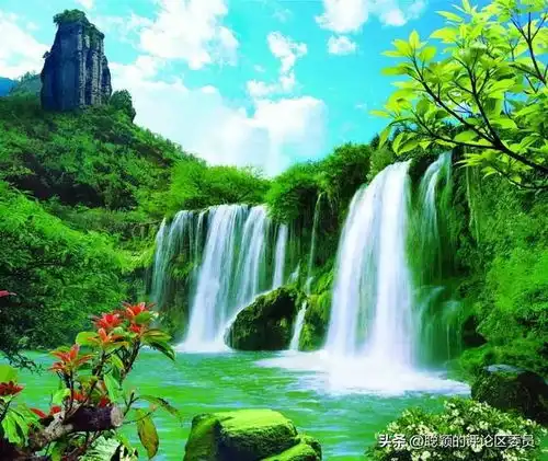 流水生财山水微信头像图片大全
