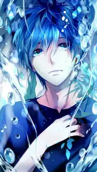 蓝色头发蓝色眼睛蓝色衣服的男主是那部日漫啊求解,第二张图好像与第一张有联系,因为都是蓝色的
