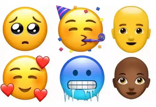 苹果发布全新emoji表情超70个,竟有人用其画出明星的脸
