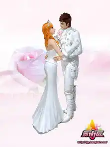 妩媚佳人舞街区情人结浪漫婚纱篇
