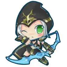 丢掉武器来卖萌lol清新可爱q版画
