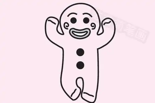 姜饼人简笔画图片大全教程
